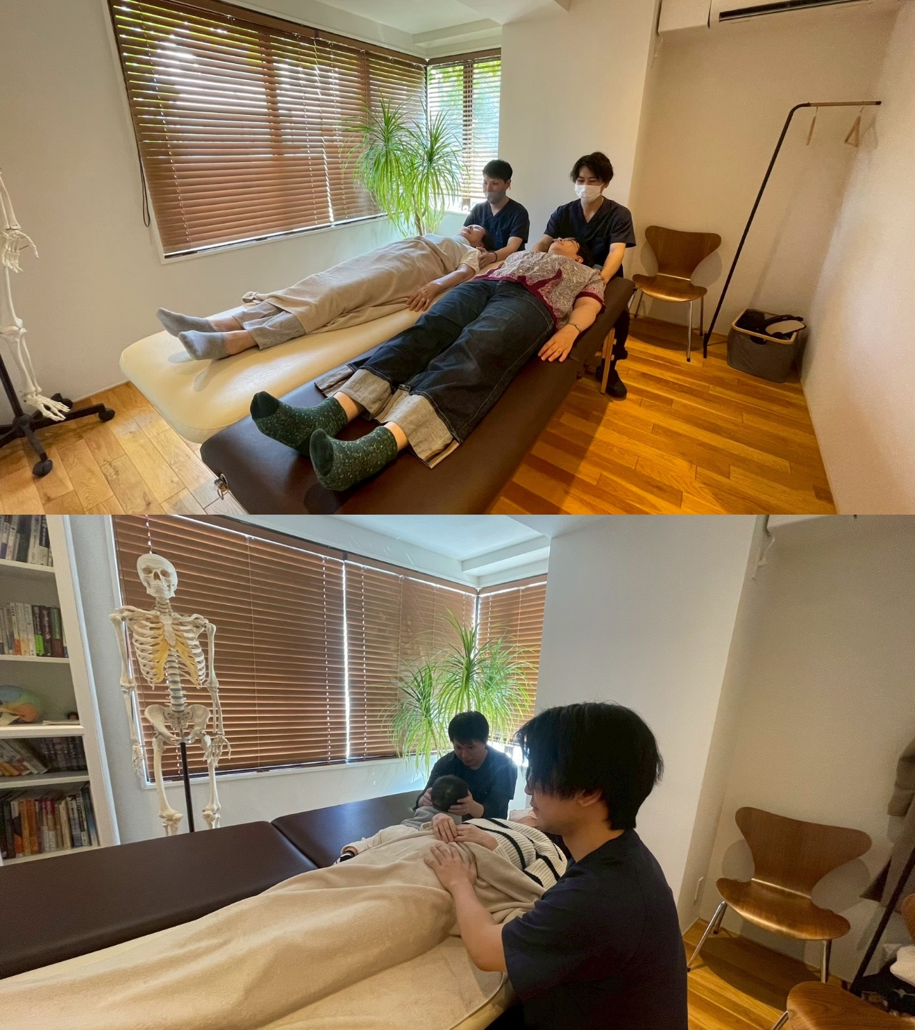 親子でオステオパシーと家族でオステオパシー